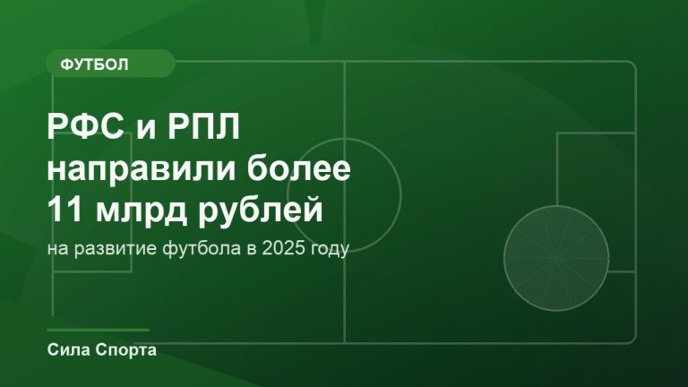 РФС и РПЛ направили более 11 млрд на развитие футбола