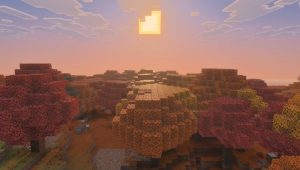 Осенний биом Dappled Forest в Minecraft