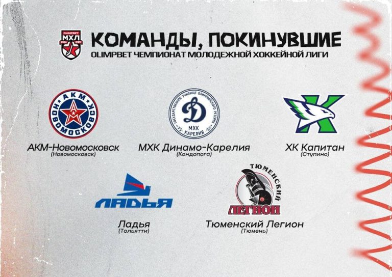 Пять клубов покинули МХЛ перед сезоном-2026/2027