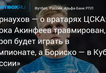 Корнаухов назвал роли вратарей ЦСКА на ближайшее время Корнаухов назвал роли вратарей ЦСКА на ближайшее время