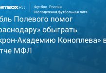Дубль Полевого удержал «Краснодар» на первом месте Дубль Полевого удержал «Краснодар» на первом месте