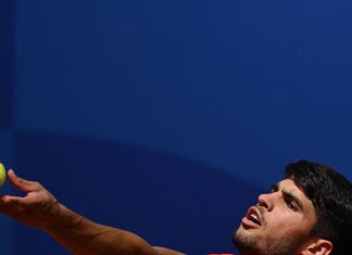 Алькарас провёл тренировку перед US Open Алькарас провёл тренировку перед US Open