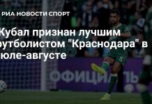 Жубал стал лучшим игроком «Краснодара» Жубал стал лучшим игроком «Краснодара»