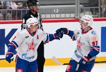 СКА забросил пять шайб «Барысу» в Астане