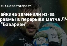 Хайкина заменили из-за травмы в матче с «Баварией» Хайкина заменили из-за травмы в матче с «Баварией»