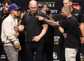 Ван и Пантожа провели битву взглядов перед UFC 331 Ван и Пантожа провели битву взглядов перед UFC 331
