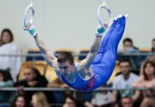 Илья Заика представил новый элемент на кольцах Илья Заика представил новый элемент на кольцах