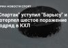 «Спартак» уступил «Барысу» в матче КХЛ «Спартак» уступил «Барысу» в матче КХЛ