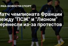 Матч «Пари Сен-Жермен» — «Лион» перенесли из-за протестов Матч «Пари Сен-Жермен» — «Лион» перенесли из-за протестов