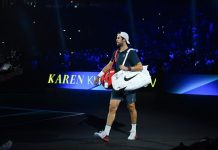 Хачанов вышел во второй круг турнира ATP в Алматы Хачанов вышел во второй круг турнира ATP в Алматы